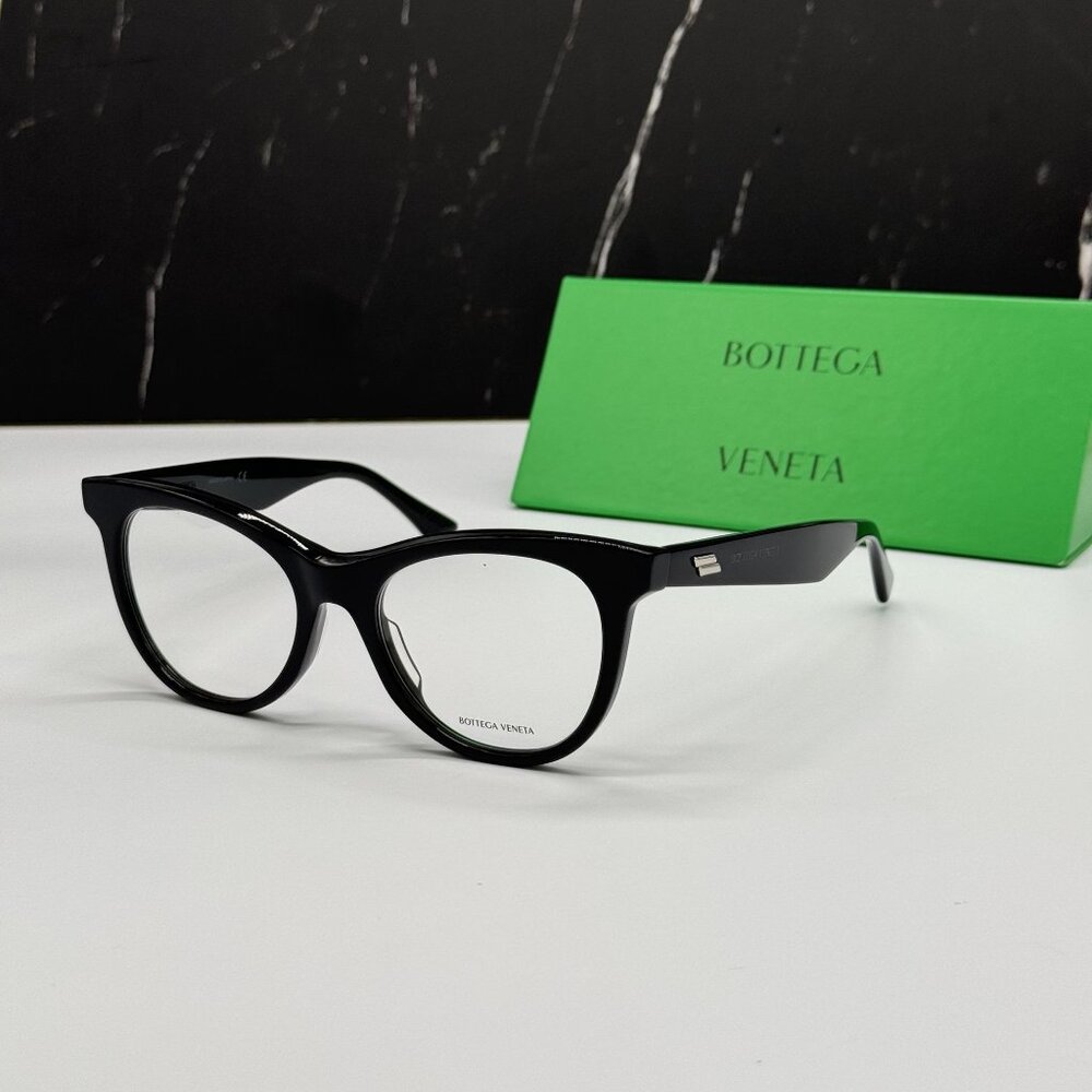 NEW BOTTEGA VENETA BV1064O 001 BLACK WOMEN EYEGLASSES